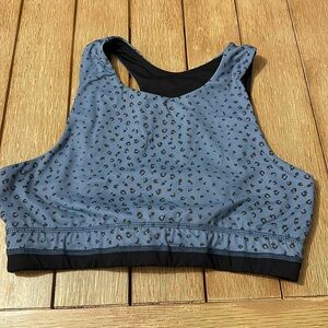 VIMMIA~Size L~ Cheetah Animal Print Blue To Black 💯 Reversible~Yoga Running Gym